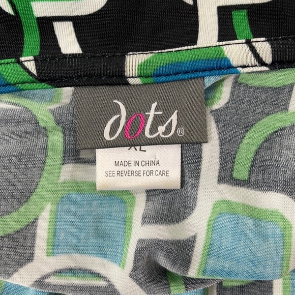 Women’s Dots Classy Multi-Color Wrap Around V-Neck (XL) CD24 - Picture 5 of 6